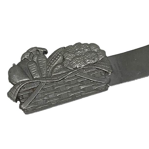 Charcuterie Silver Metal Knife Spread Cheese Butter Basket Vegetables 4 5/8" - Picture 2 of 4